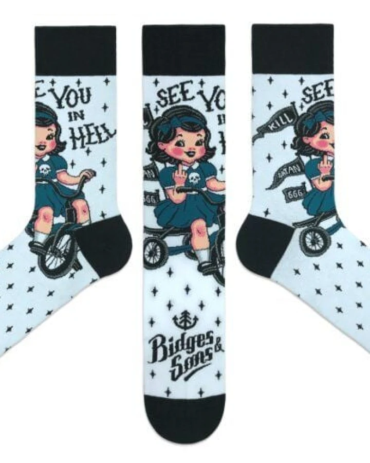 Bidges&Sons "See you in hell" Socken
