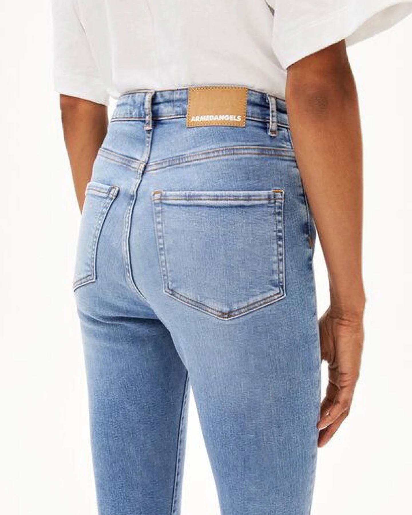 ARMEDANGELS INGAA Damen Skinny Jeans High Waist Bio-Baumwoll Mix X-Stretch – Ansicht 3