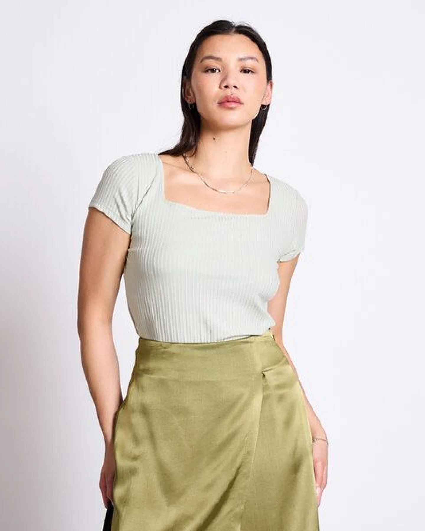 JAN N JUNE T-Shirt ARIMA gerippt aus Lyocell (Tencel®) – Ansicht 4