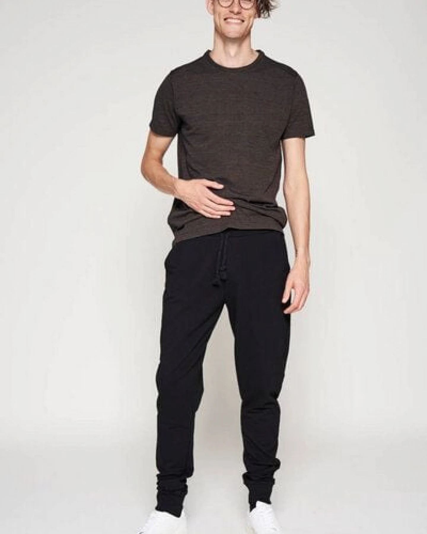 LUMEN organic Jogginghose SLIMFIT schwarz – Ansicht 2