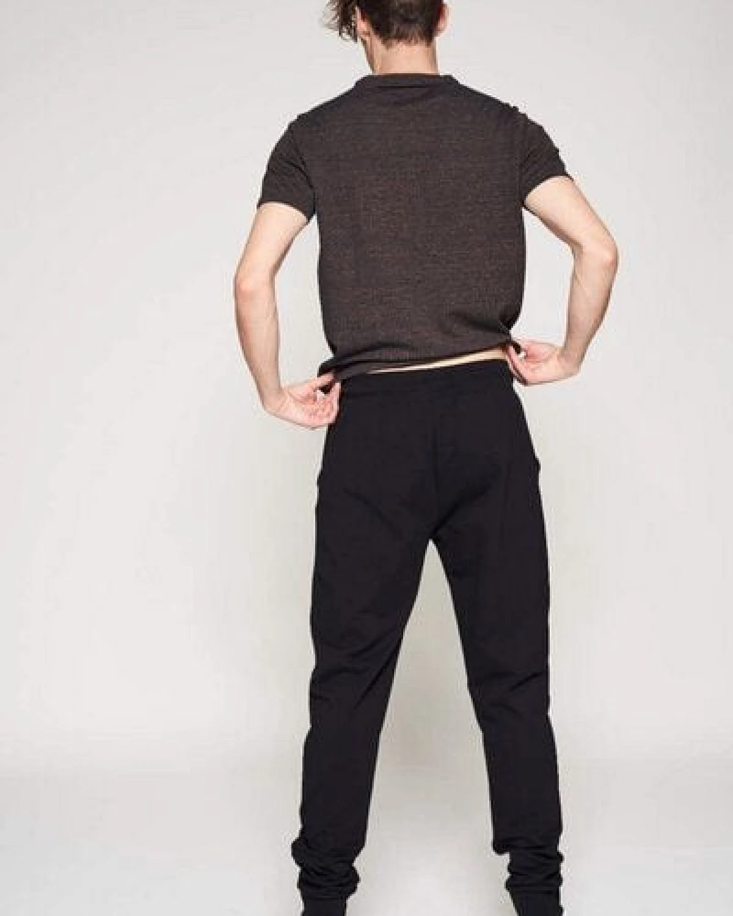 LUMEN organic Jogginghose SLIMFIT schwarz – Ansicht 3