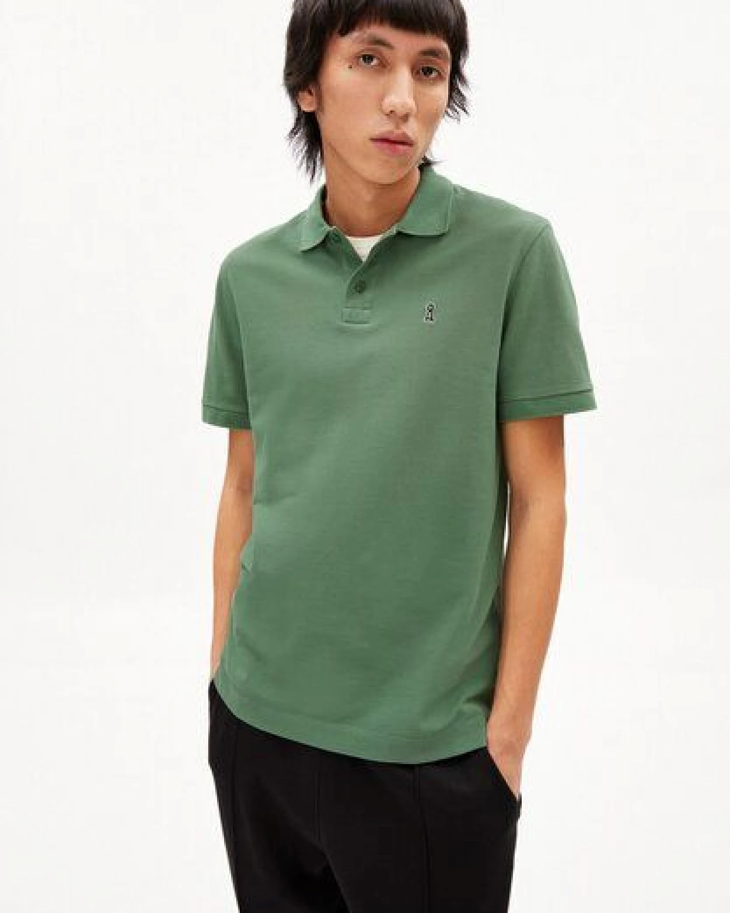 ARMEDANGELS FAABAO - Herren Polo T-Shirt aus Bio-Baumwolle – Ansicht 3
