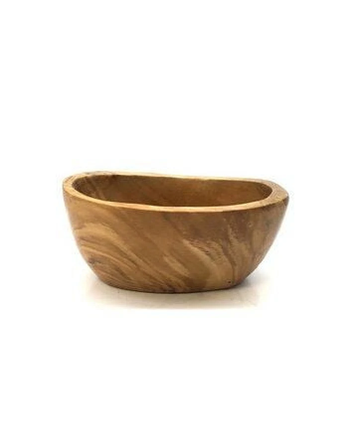 Olivenholz erleben Tapas Schale, oval 12 - 14 cm aus Olivenholz