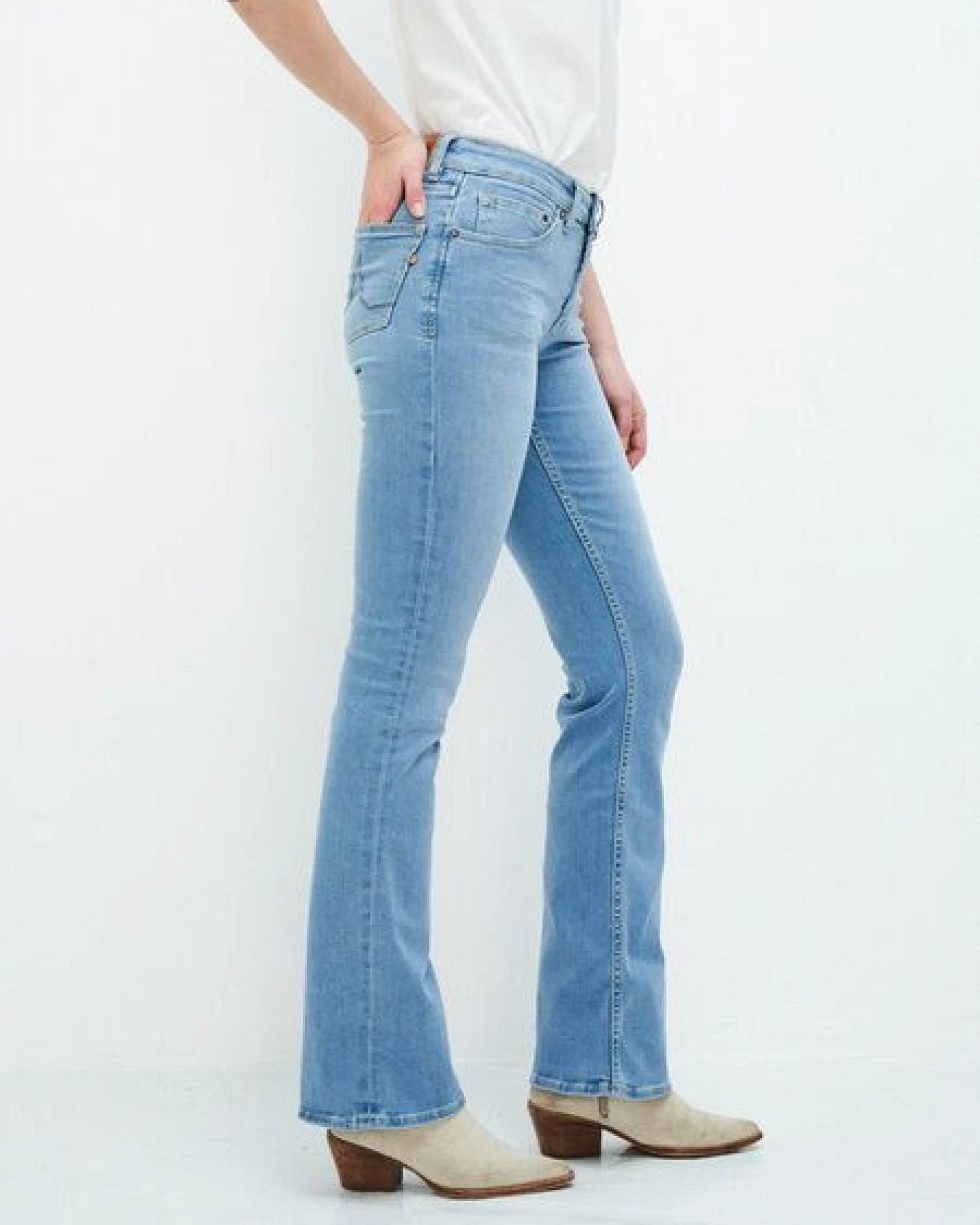 Kuyichi Damen Jeans Bootcut Amy Lucky Vintage Bio-Baumwolle – Ansicht 3