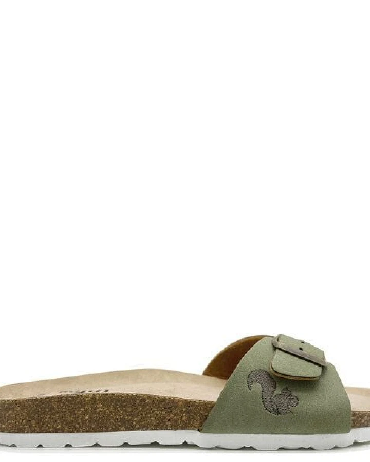 Vegane thies ® Eco Bio Strap Sandale aus rec. PET mit ergonomischem Fussbett