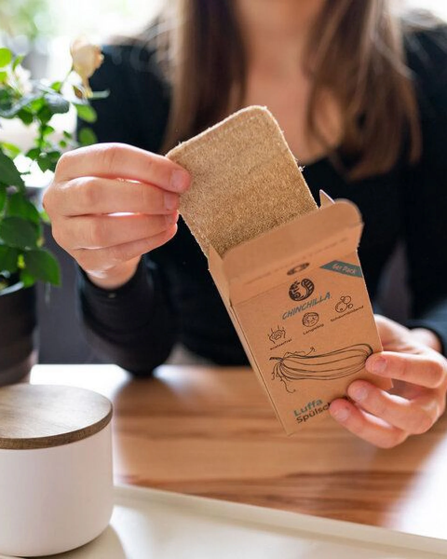 Chinchilla Luffa Spülschwämme im 7er-Pack, 100% plastikfrei & kompostierbar – Ansicht 4