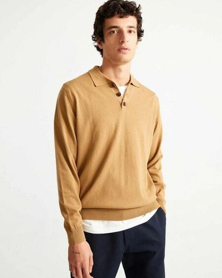 thinking mu Vincent Knitted Polo