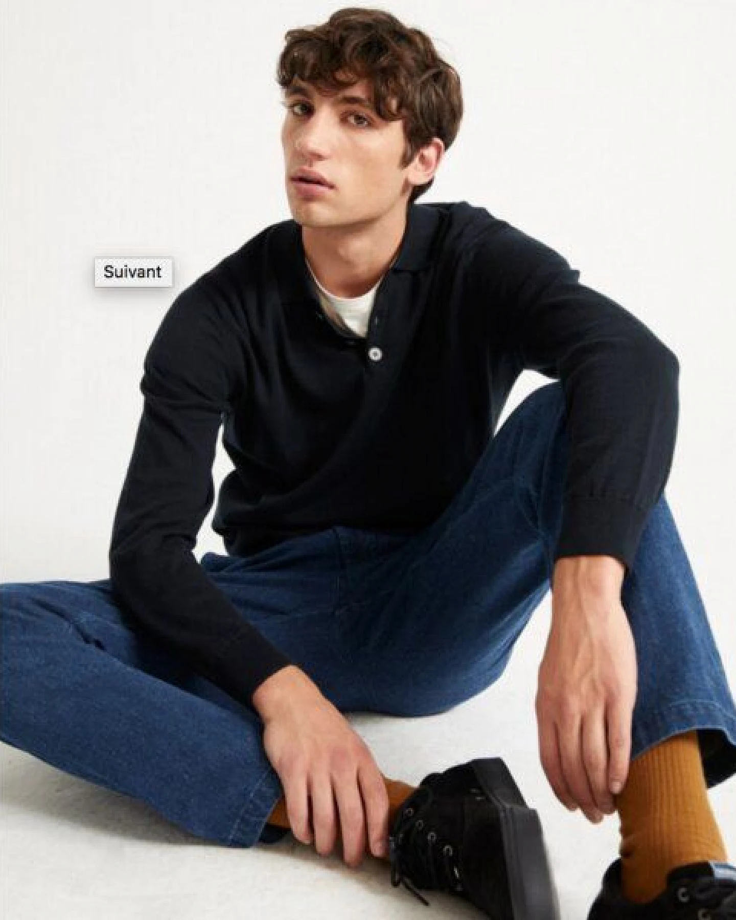 thinking mu Vincent Knitted Polo – Ansicht 2