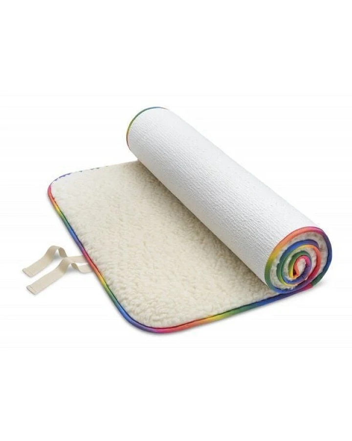 Bausinger Bio-Schurwoll Yogamatte Rainbow