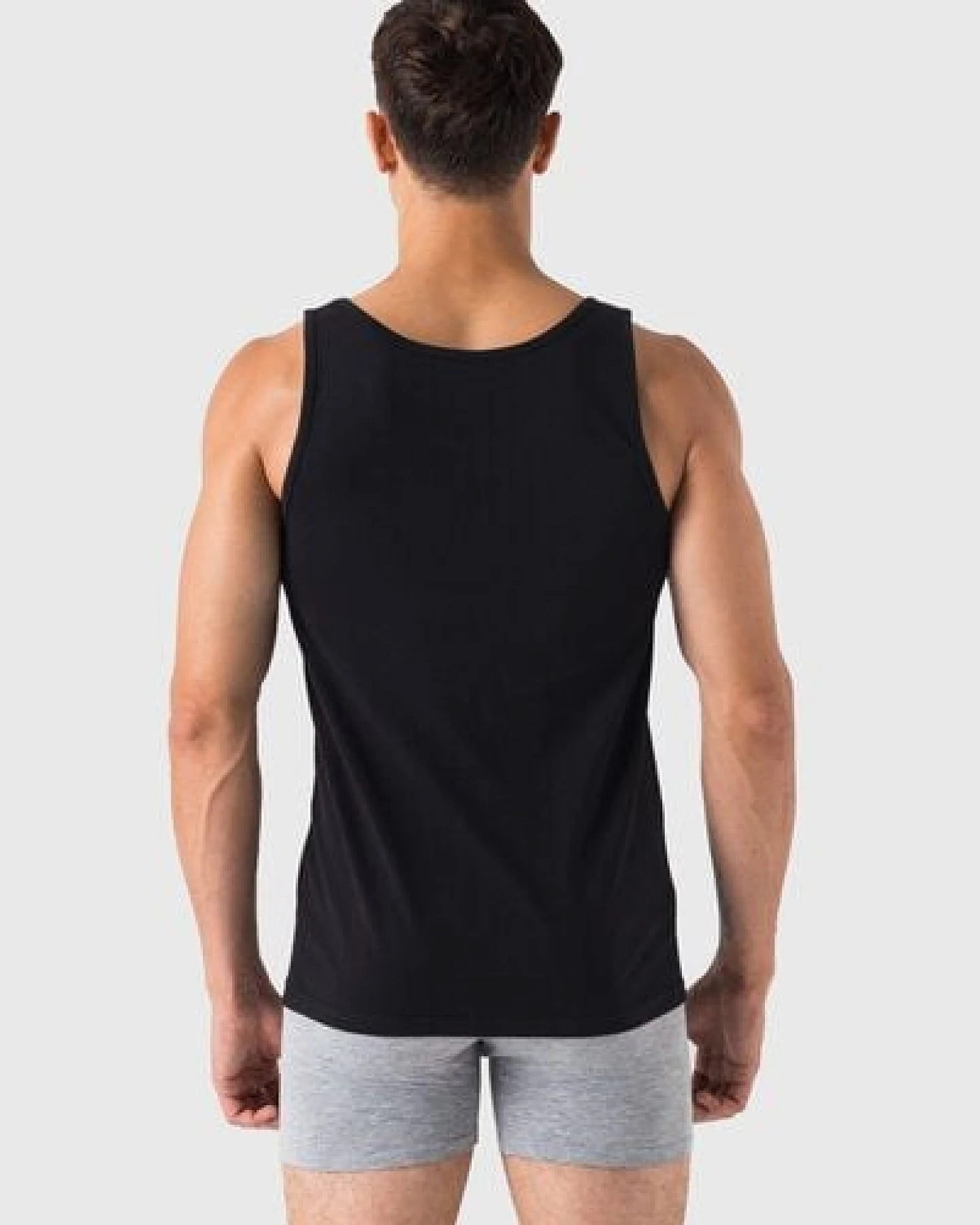 Burnell & Son Unterhemd Herren 3er Pack Tank Top Achselshirt Feinripp extra lang – Ansicht 4