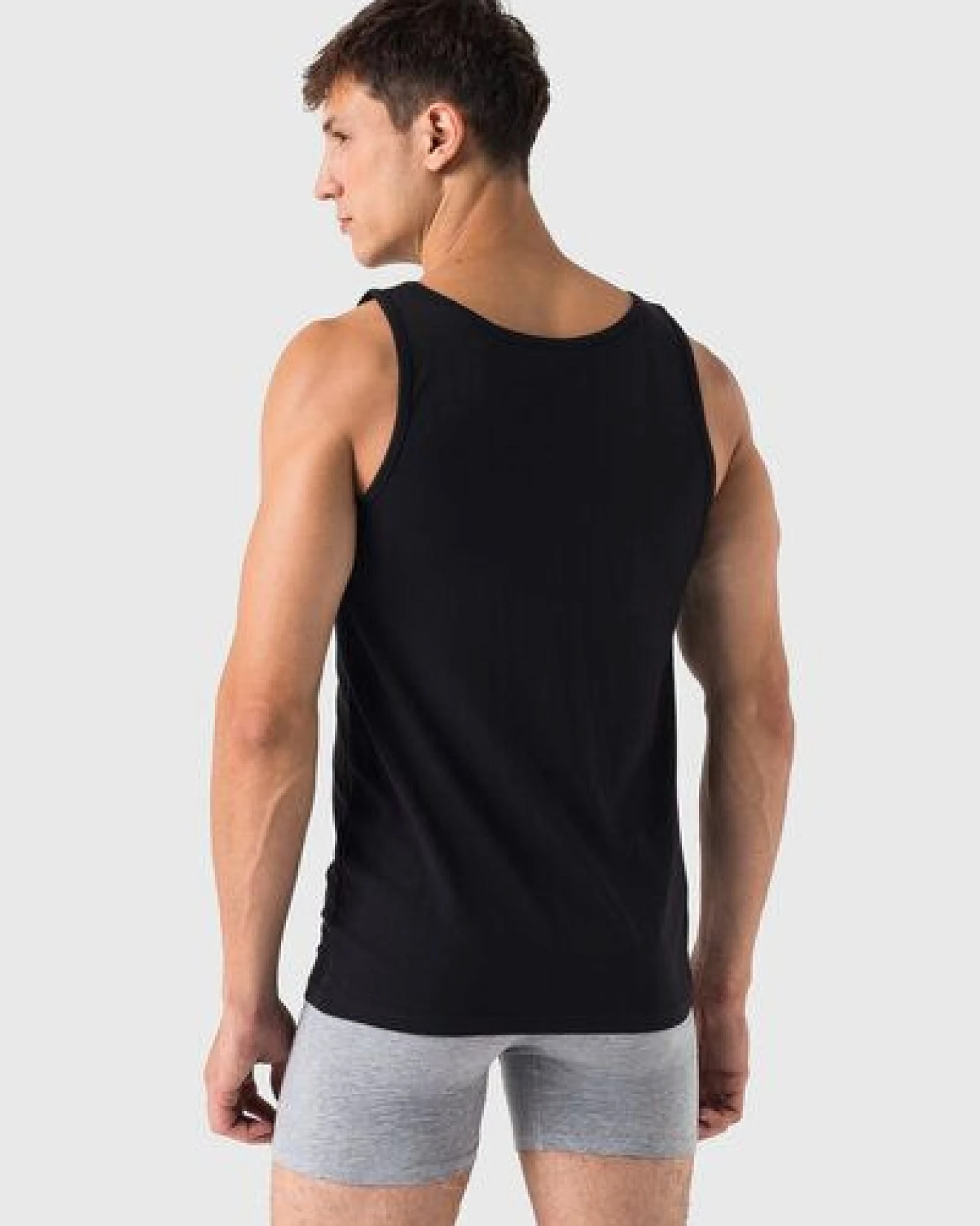Burnell & Son Unterhemd Herren 3er Pack Tank Top Achselshirt Feinripp extra lang – Ansicht 3