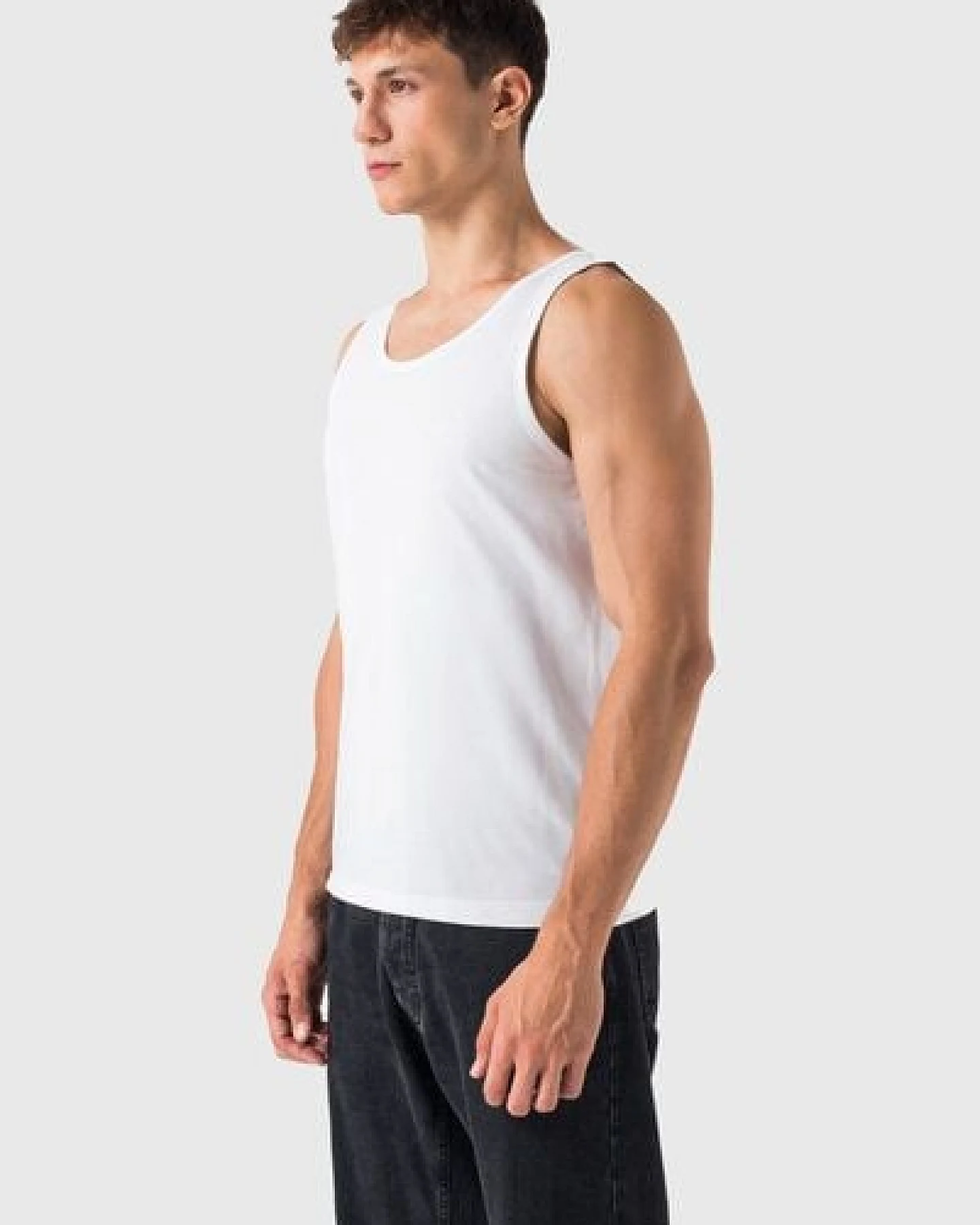Burnell & Son Unterhemd Herren 3er Pack Tank Top Achselshirt Feinripp extra lang – Ansicht 3