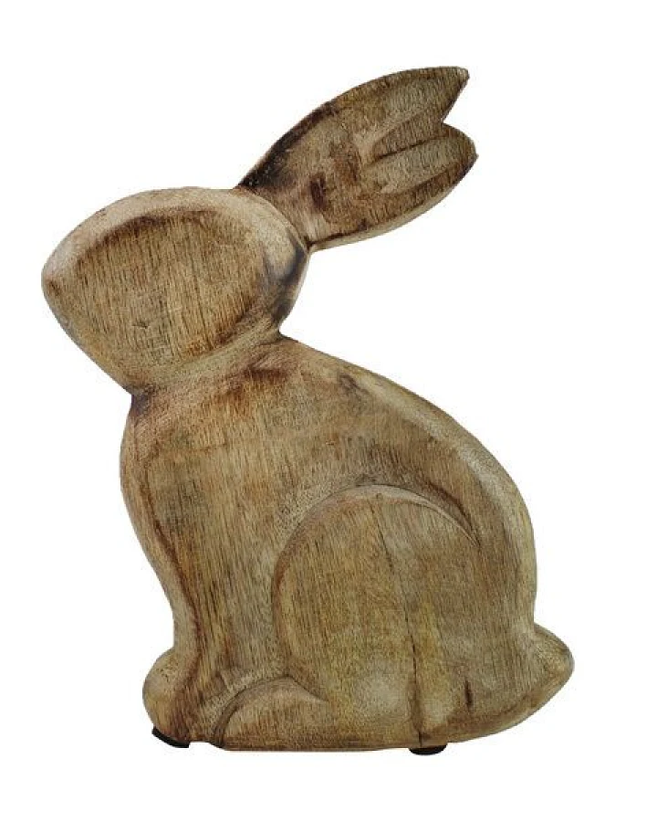 Mitienda Shop Handgemachter Osterhase Charly aus Holz 20cm