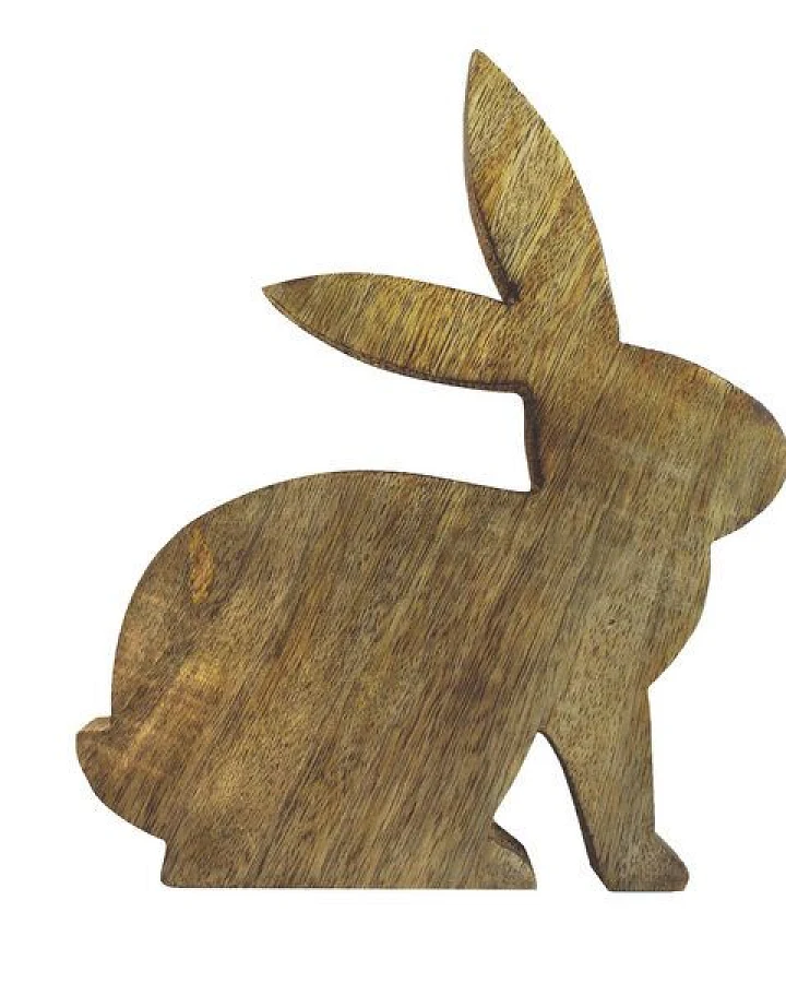 Mitienda Shop Handgemachter Osterhase Willy aus Holz 20cm