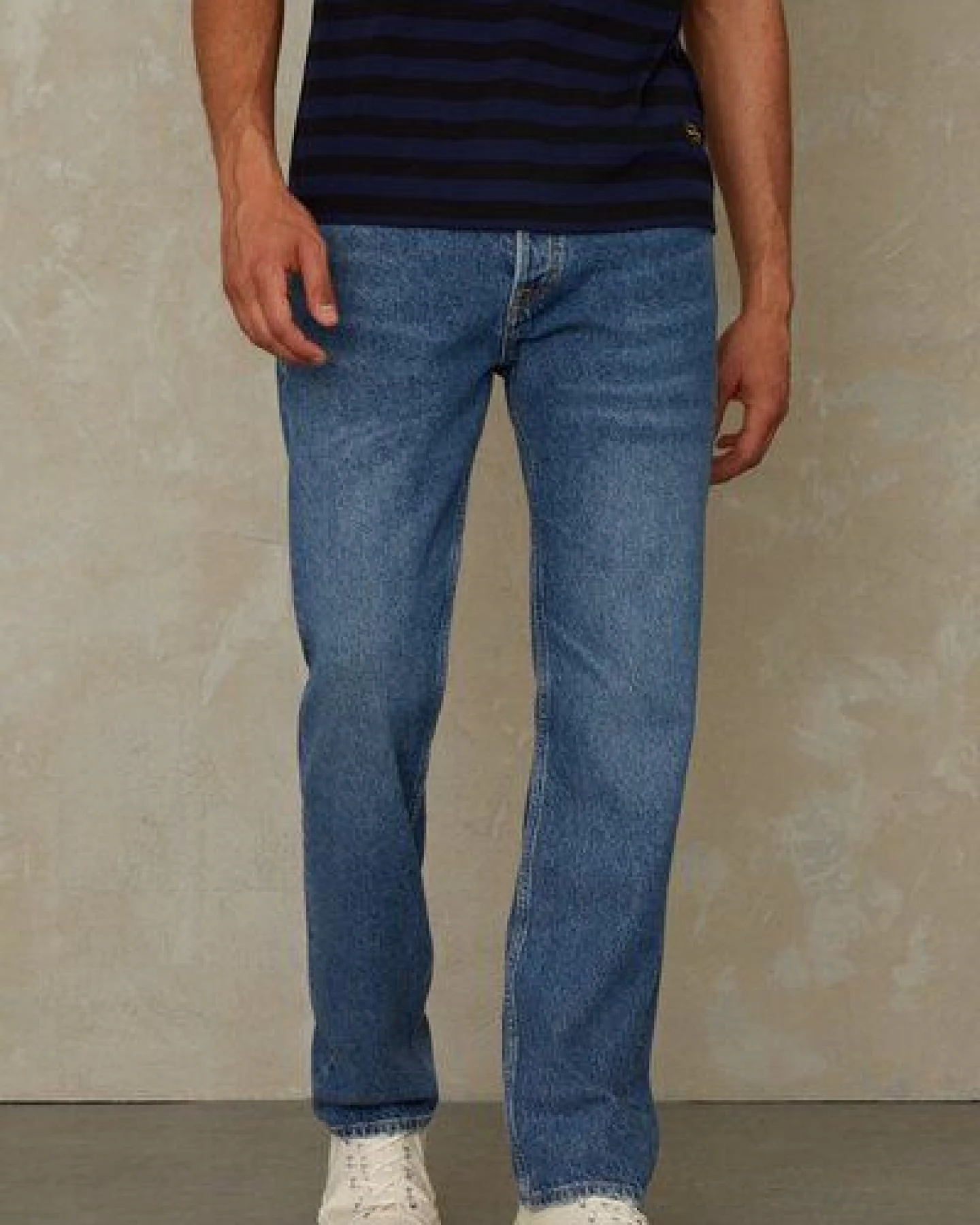 Kings Of Indigo Straight-Fit Jeans aus 100% recycelter Baumwolle - Kong - Eco Recycled Blue Used – Ansicht 4
