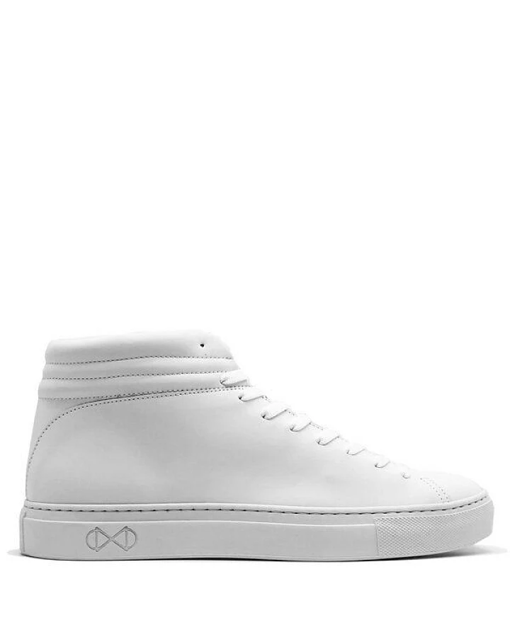 Veganer Sneaker aus Glas "nat-2 Sleek vegan white reflective"