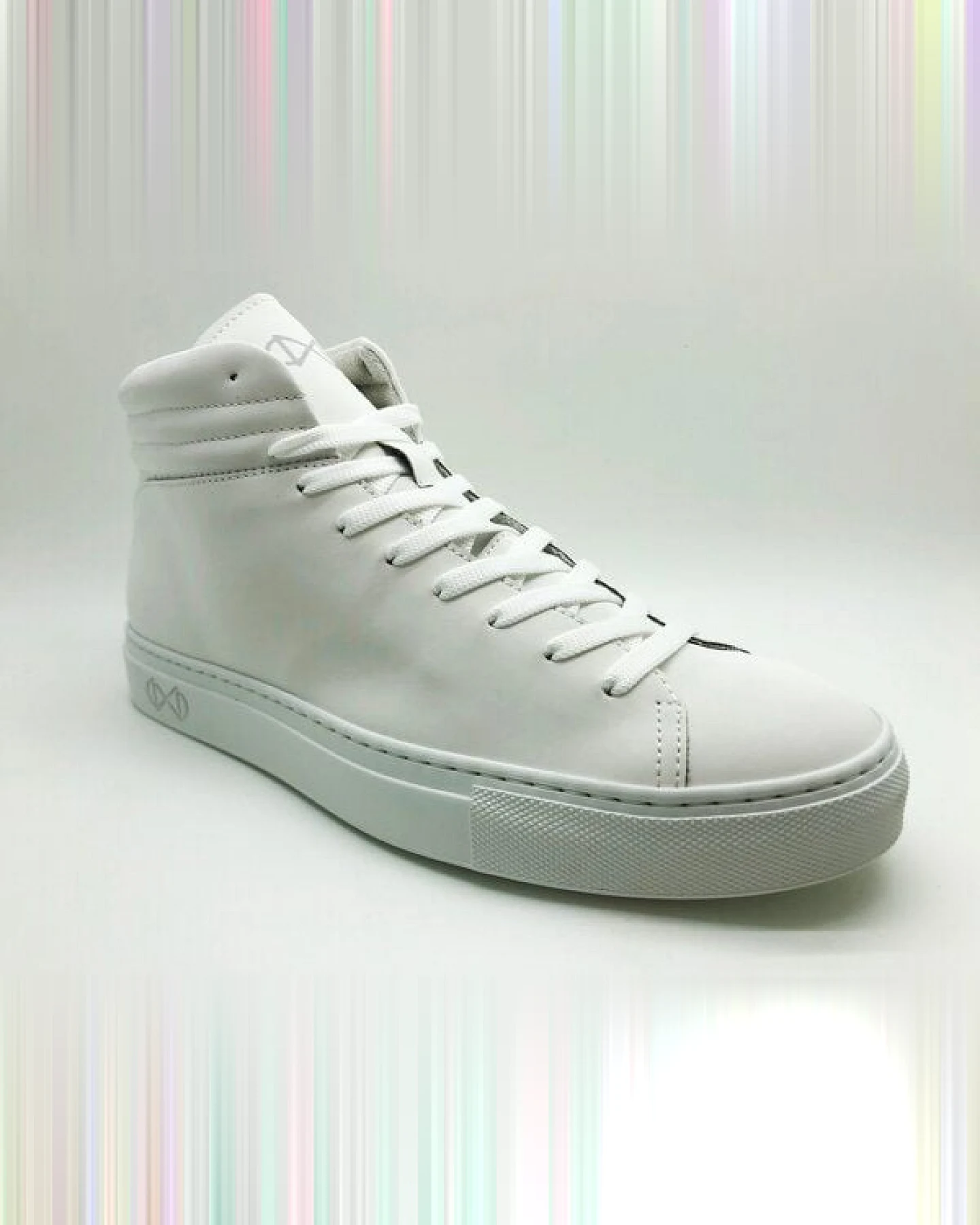 Veganer Sneaker aus Glas "nat-2 Sleek vegan white reflective" MEN – Ansicht 3