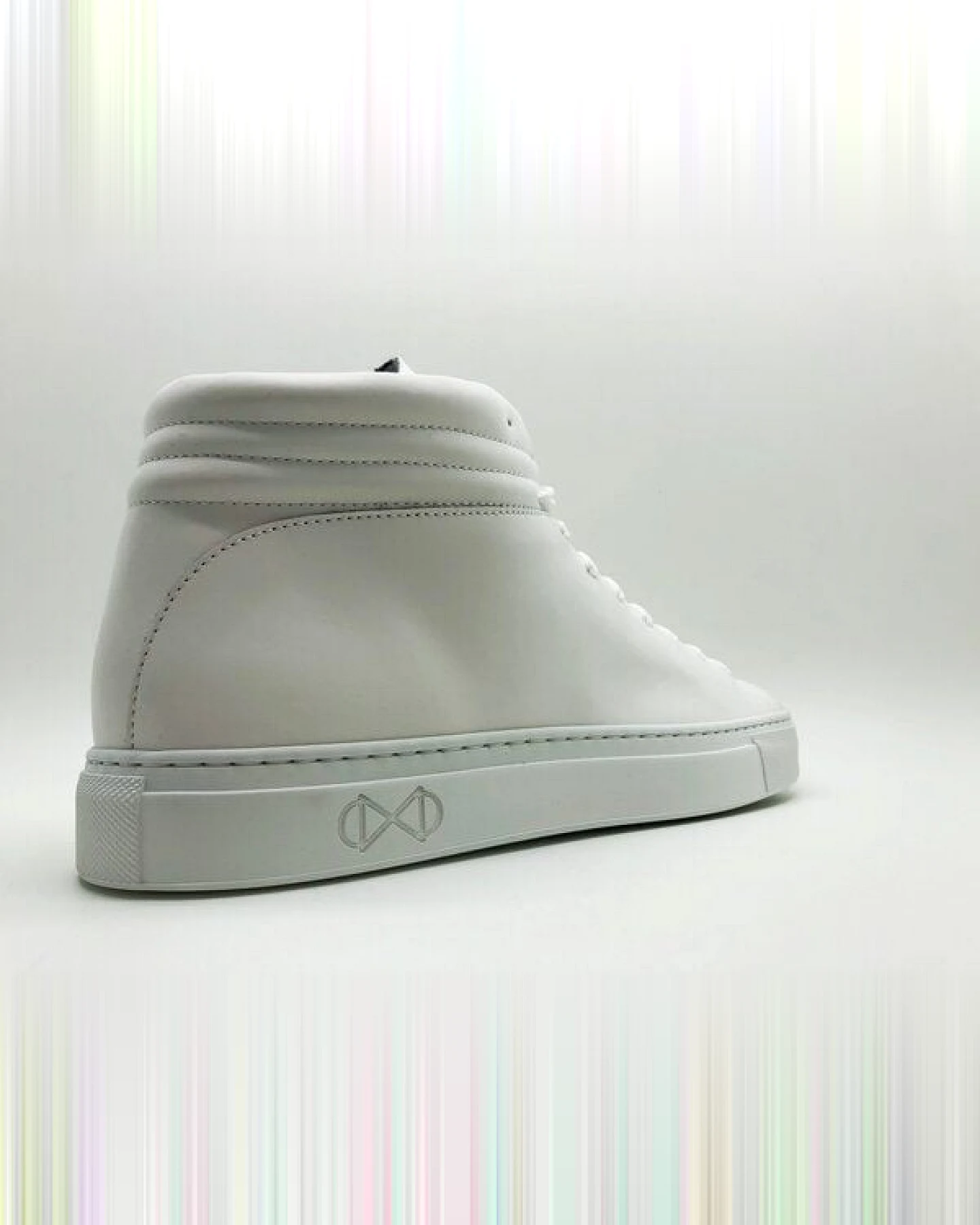 Veganer Sneaker aus Glas "nat-2 Sleek vegan white reflective" MEN – Ansicht 4