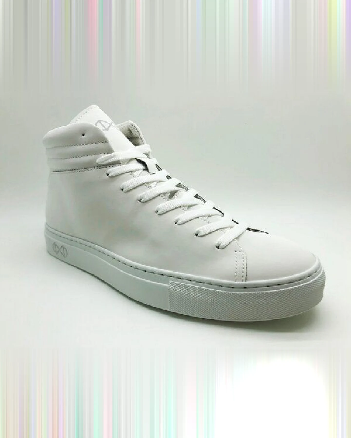 Veganer Sneaker aus Glas "nat-2 Sleek vegan white reflective" MEN – Ansicht 3