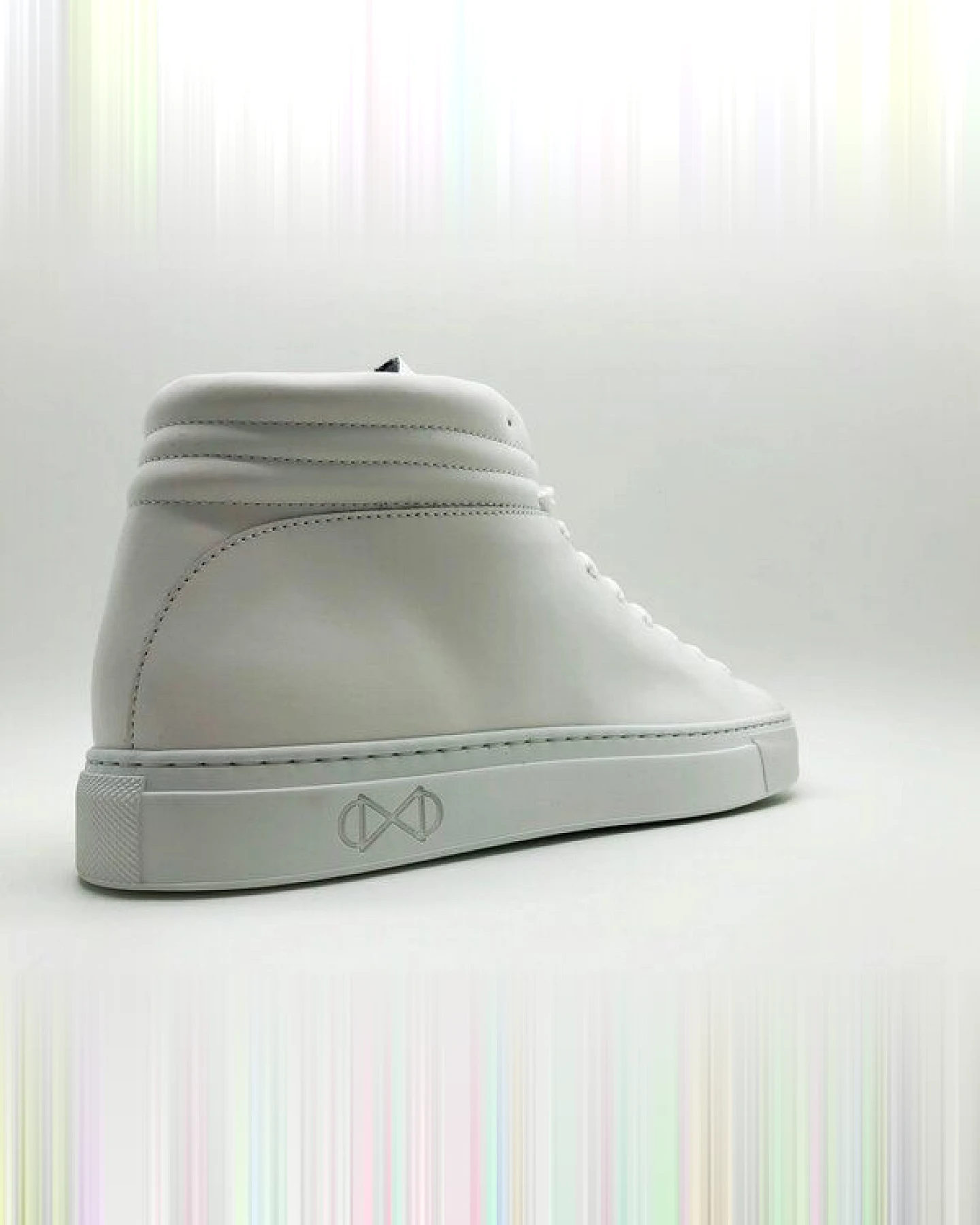 Veganer Sneaker aus Glas "nat-2 Sleek vegan white reflective" MEN – Ansicht 4