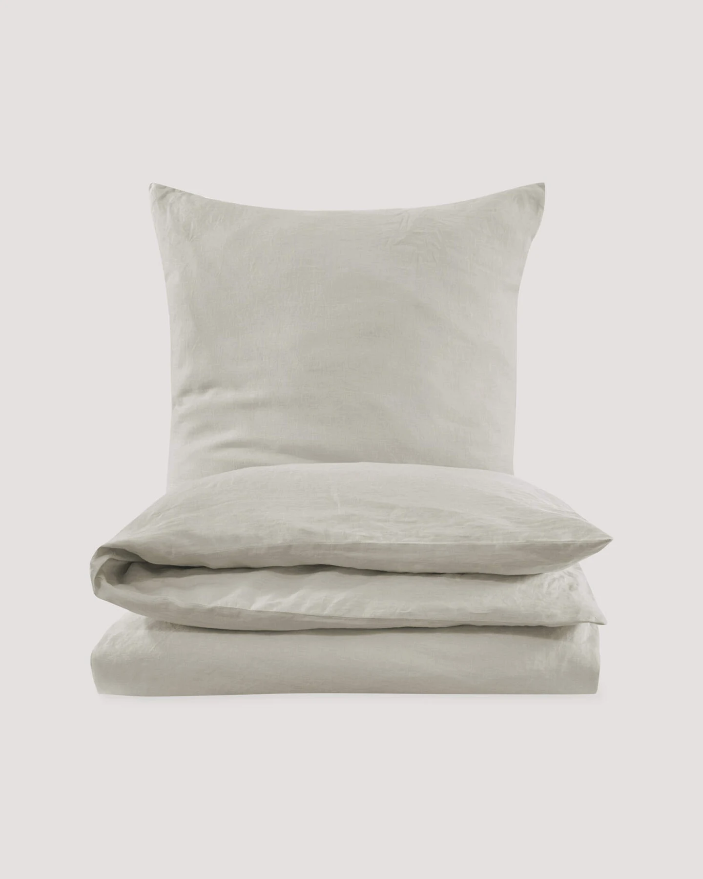 hessnatur Leinen Bettwäsche Set aus Leinen - beige - Größe 155x220 / 40x80 cm – Ansicht 3