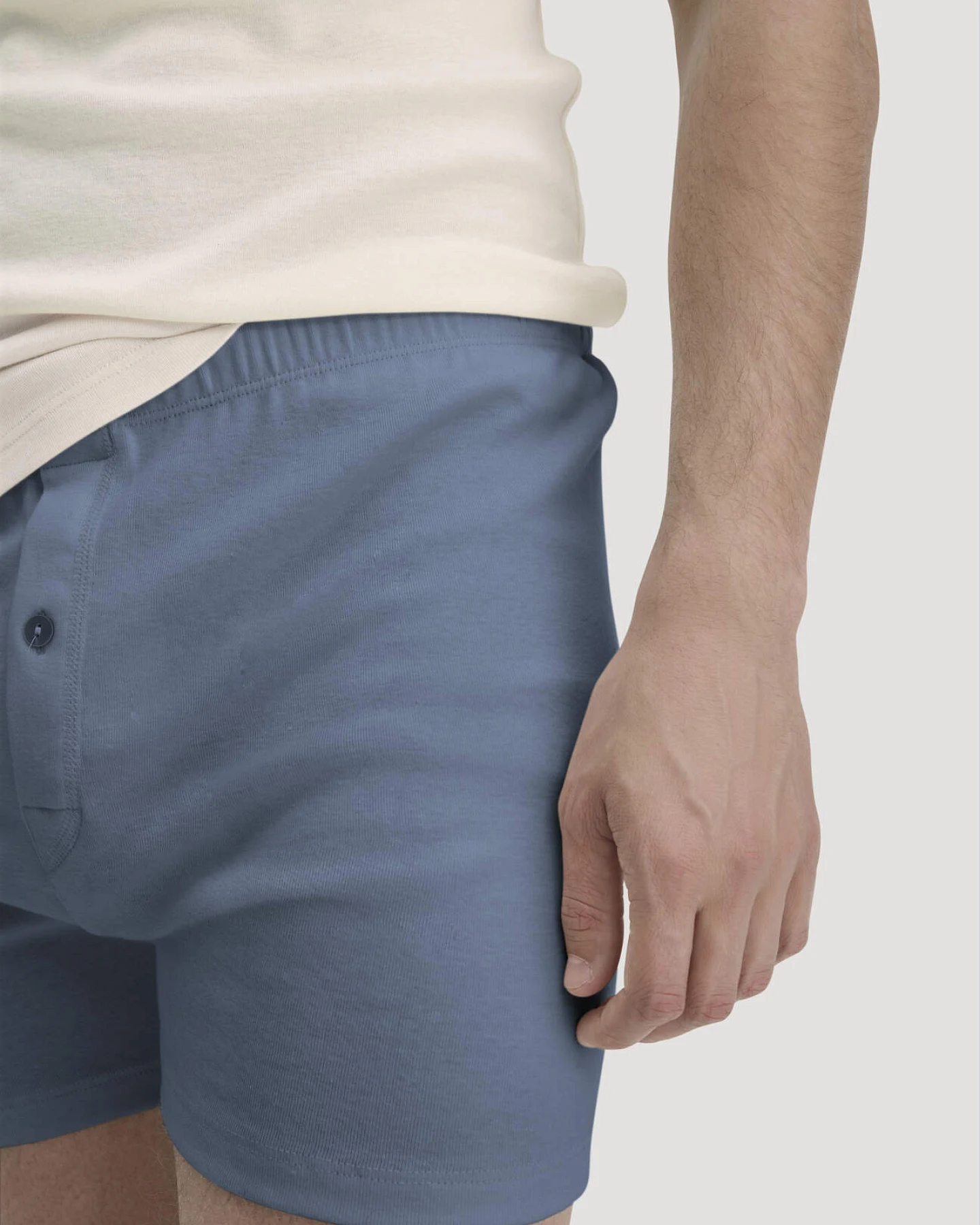 hessnatur Herren Boxershorts aus Bio-Baumwolle mit TENCEL™ Modal - blau - Größe 8 = XXL – Ansicht 2