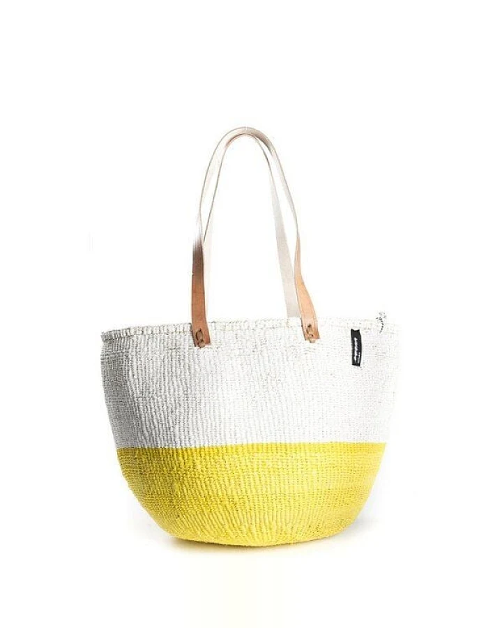 KIONDO Tasche - Duo Stripes - Sisal Umhängetasche - Upcycling - Mifuko