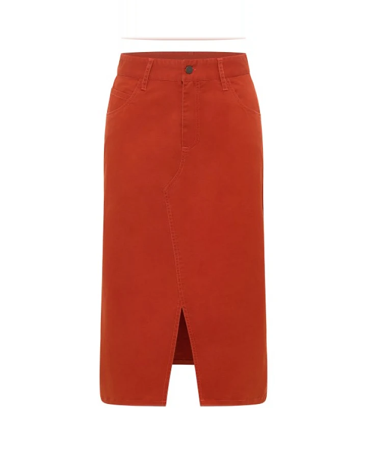 Tranquillo - Women's Langer Rock mit Schlitz - Rock Gr 40 rot