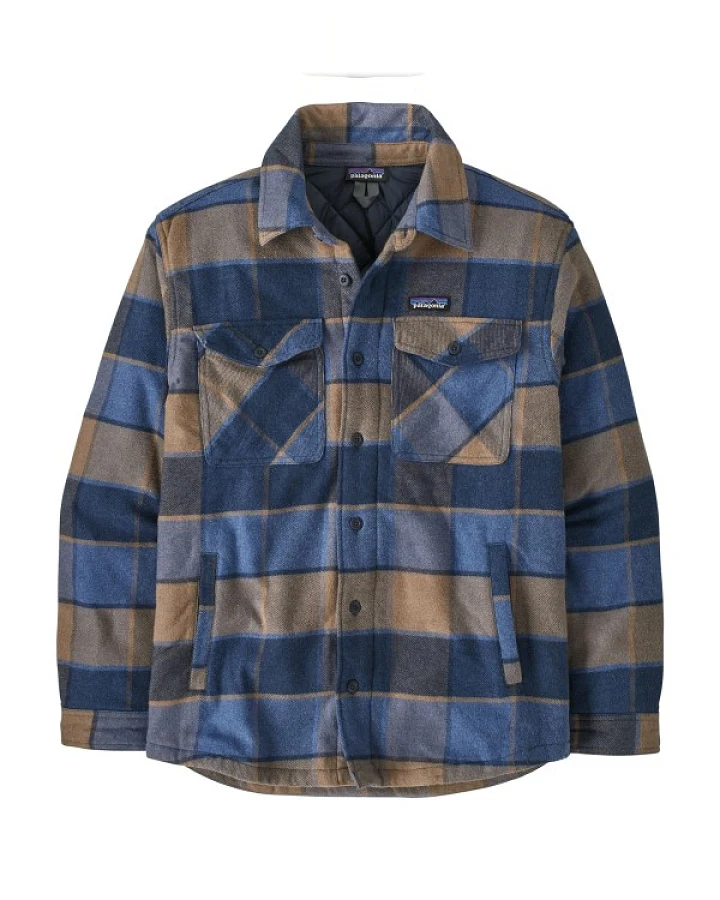 Patagonia - Lightweight Insulated Fjord Flannel Shirt - Freizeitjacke Gr XS blau
