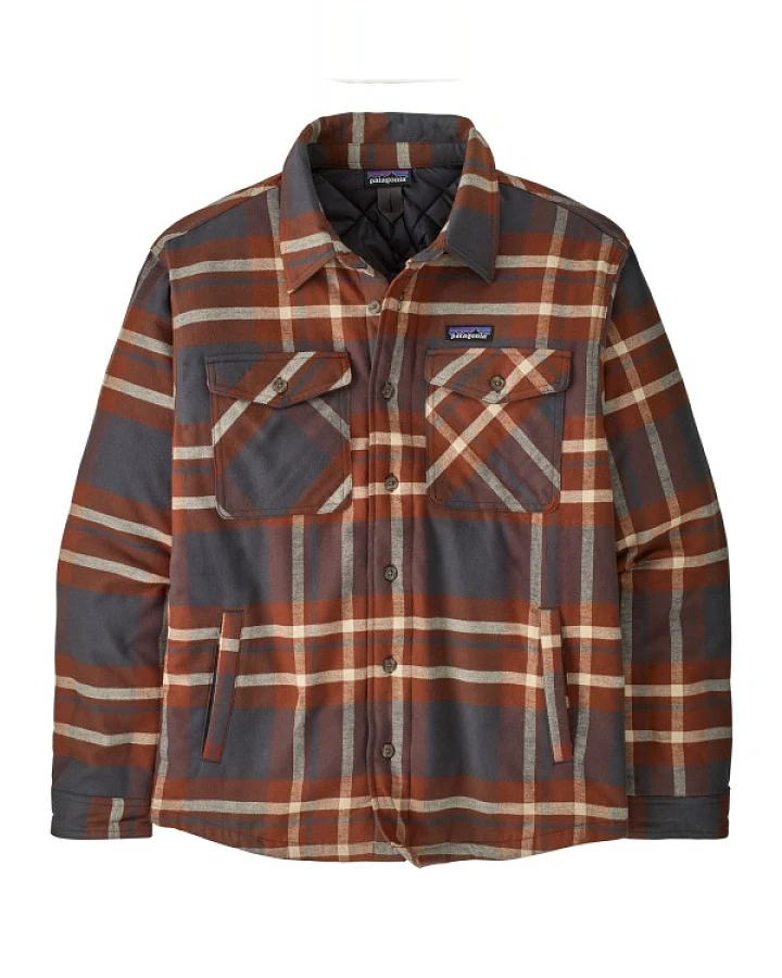 Patagonia - Lightweight Insulated Fjord Flannel Shirt - Freizeitjacke Gr XS braun