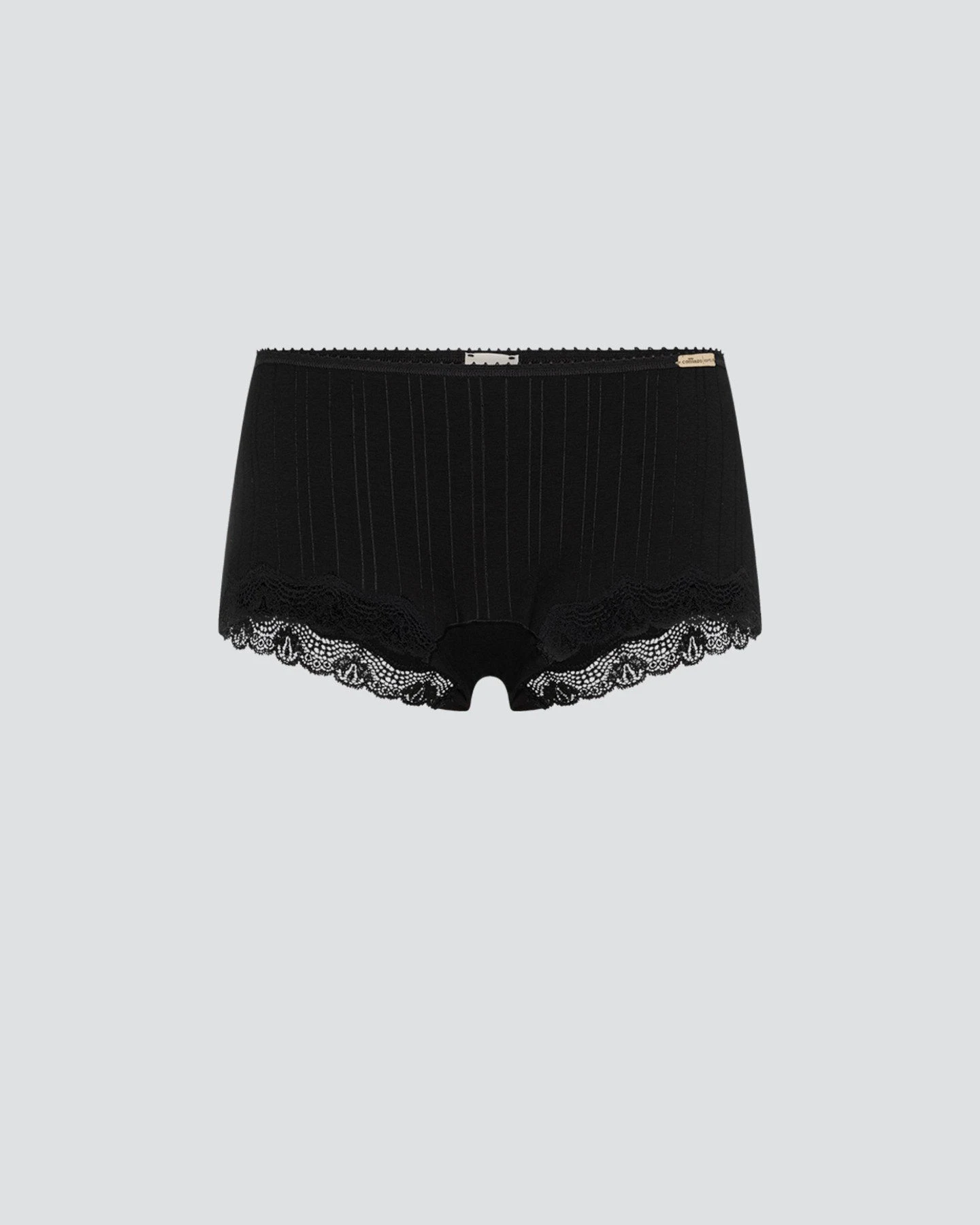Hipster Panty Rib Lace Schwarz – Ansicht 5