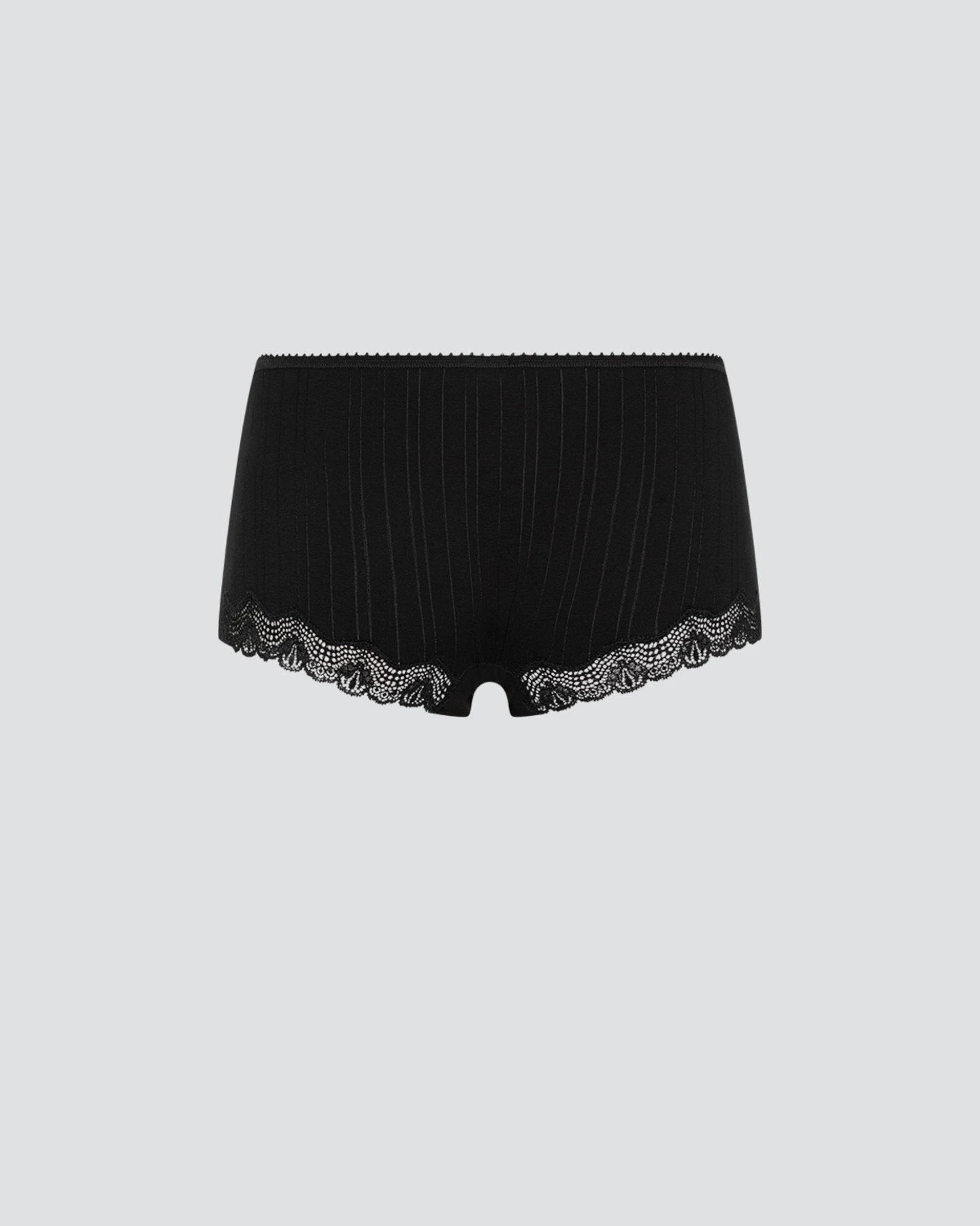 Hipster Panty Rib Lace Schwarz – Ansicht 6