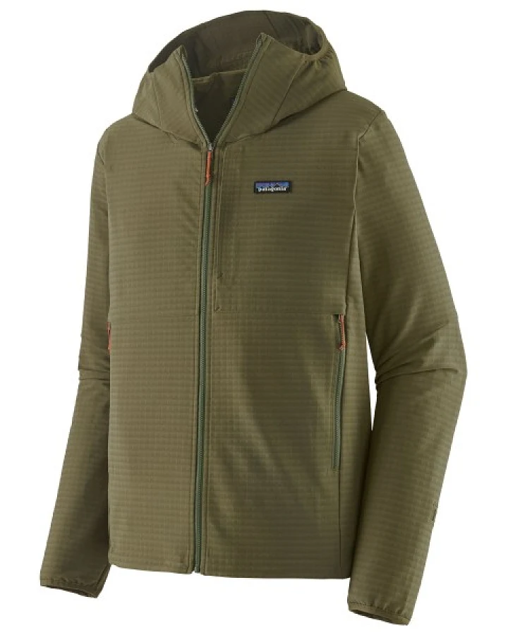 Patagonia - R1 Techface Hoody - Softshelljacke Gr M oliv