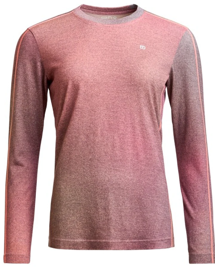 Ortovox - Women's 185 Rock'N'Wool Print L/S - Merinounterwäsche Gr XS rosa