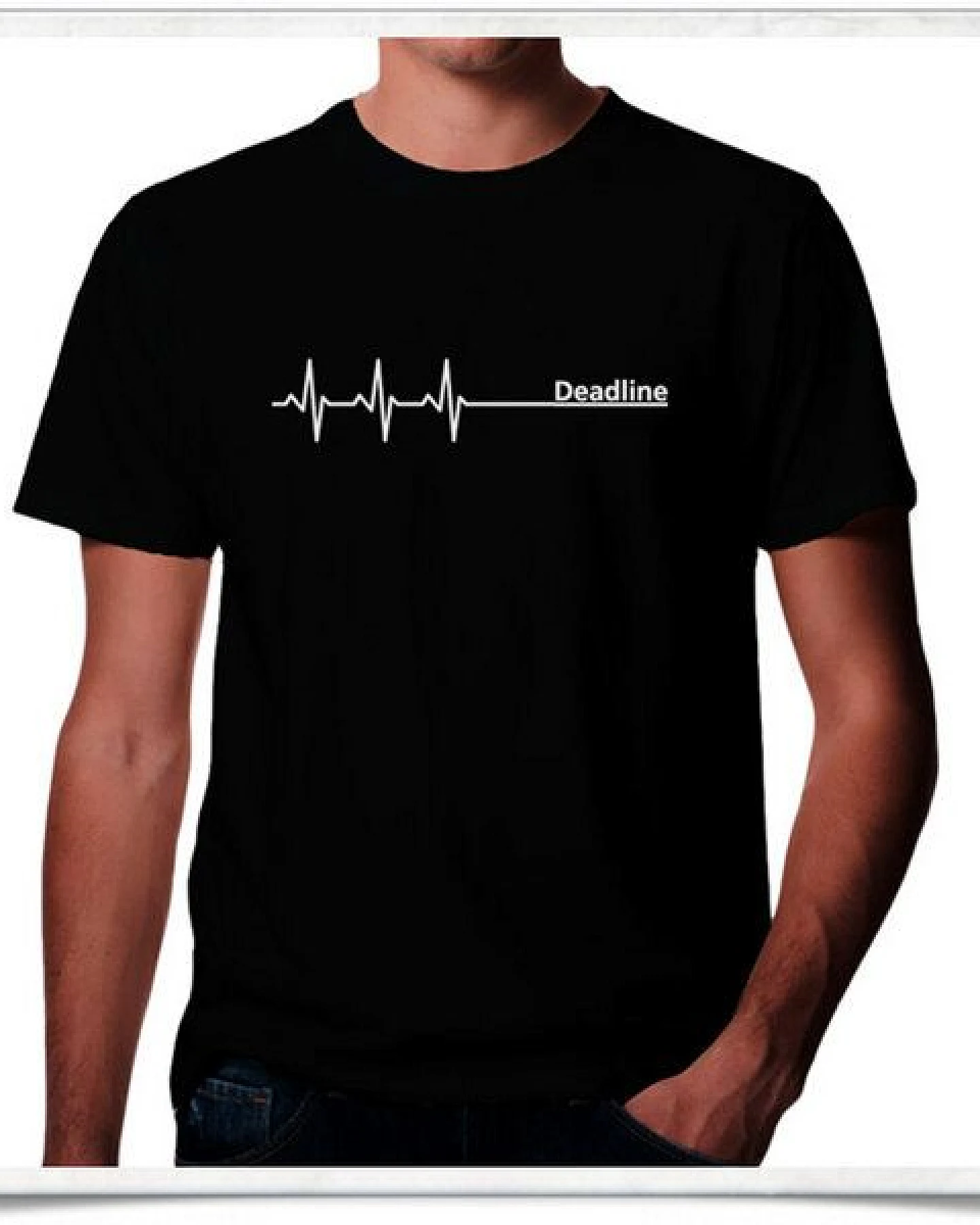 Picopoc Deadline T-Shirt in schwarz – Ansicht 2