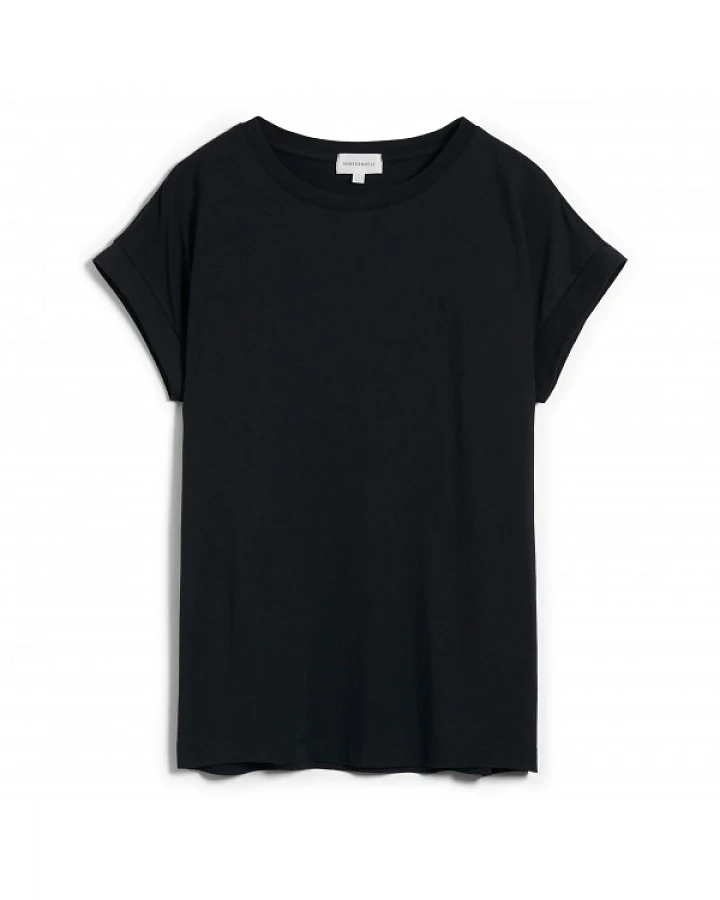 ARMEDANGELS - Women's Idaa Logo - T-Shirt Gr L schwarz