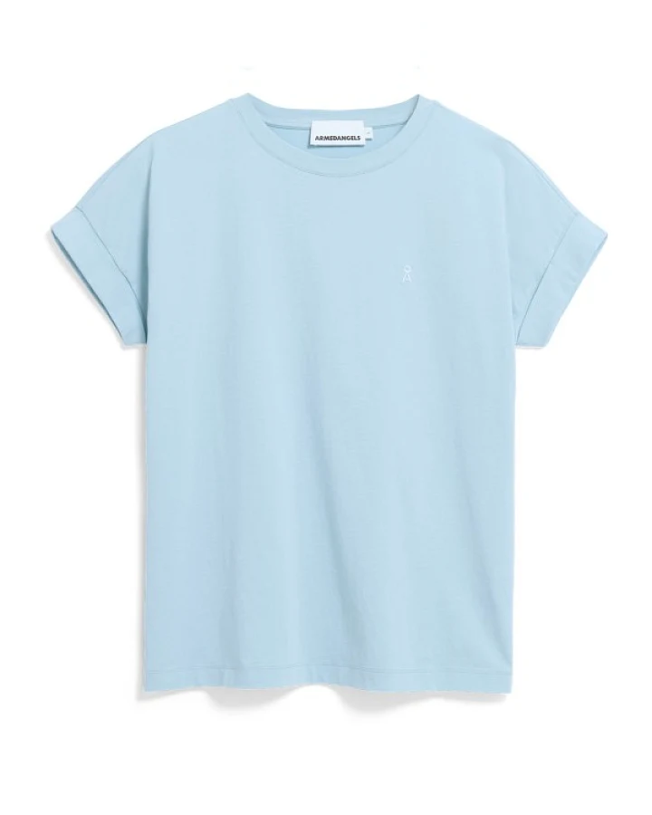 ARMEDANGELS - Women's Idaa Logo - T-Shirt Gr L blau