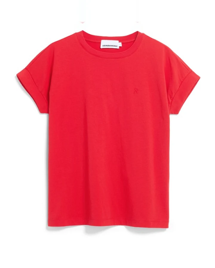 ARMEDANGELS - Women's Idaa Logo - T-Shirt Gr M rot
