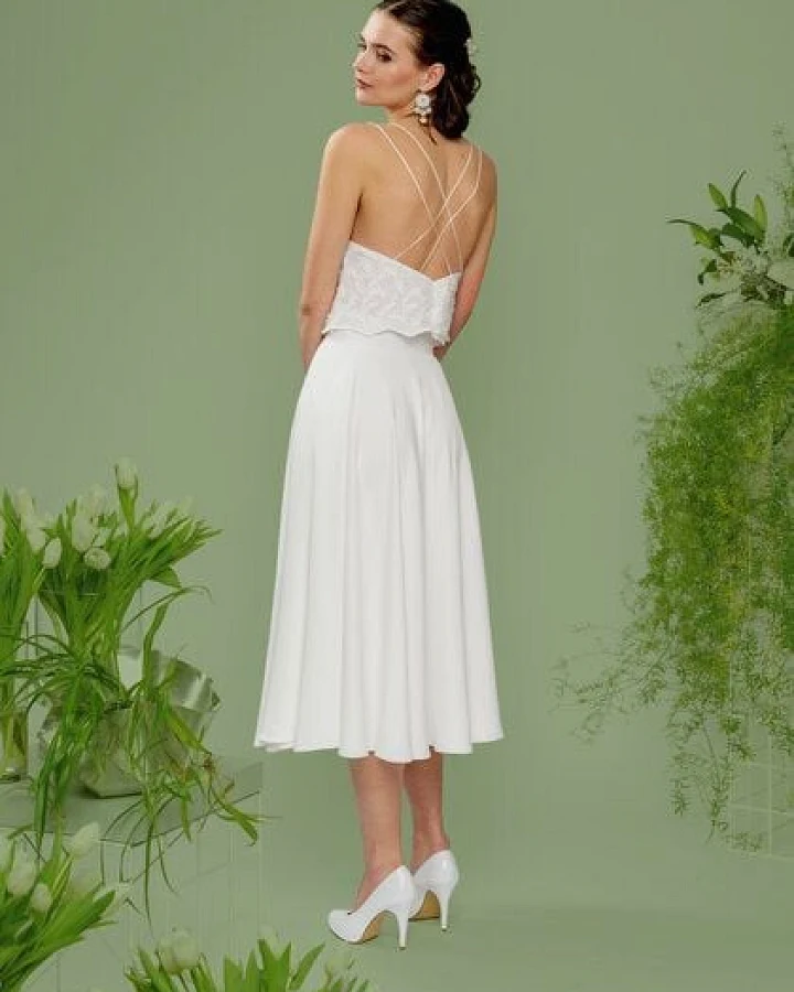 Atelier SNOW Zweiteiliges Brautkleid Trägertop Lily-Alyssien