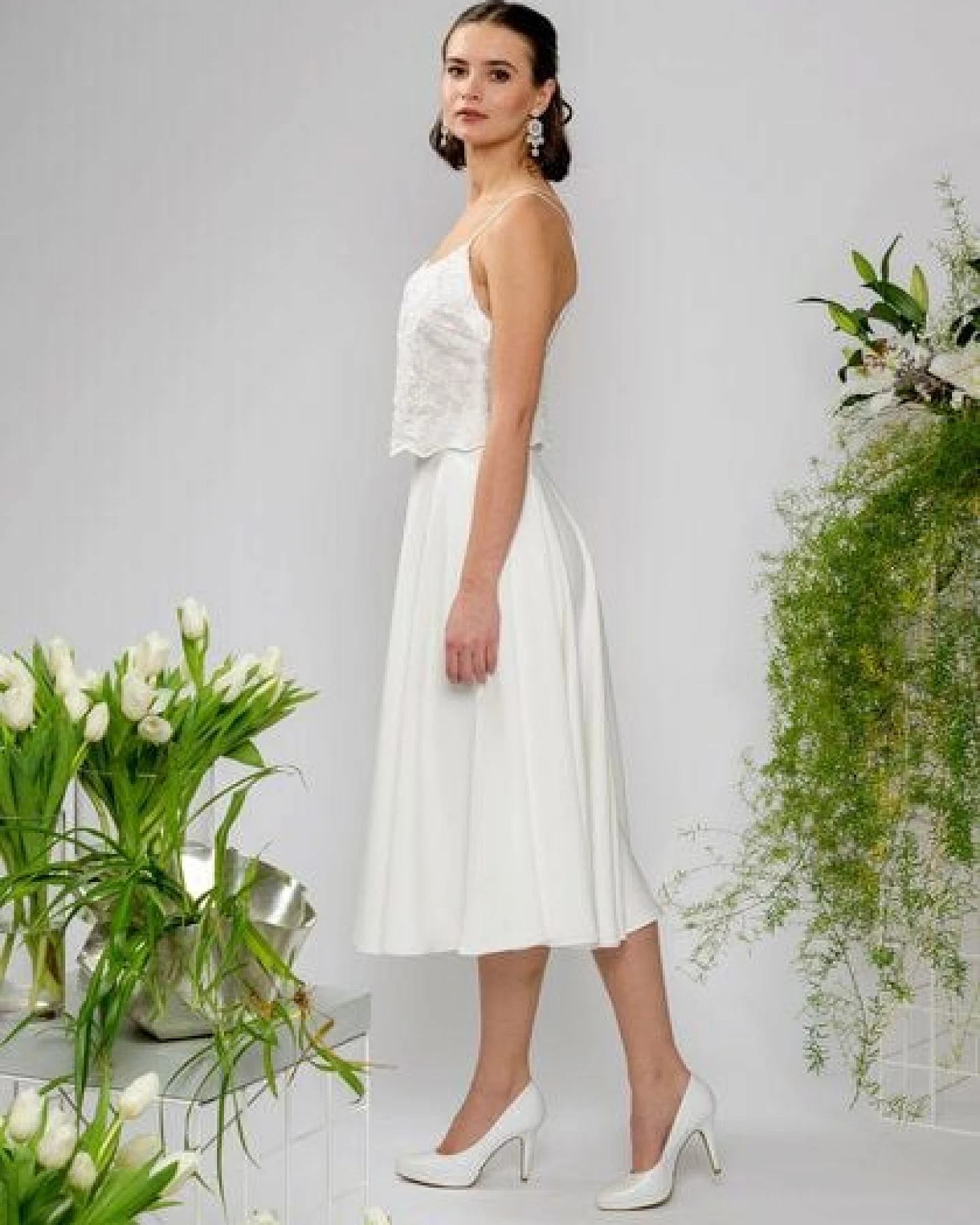 Atelier SNOW Zweiteiliges Brautkleid Trägertop Lily-Alyssien – Ansicht 3