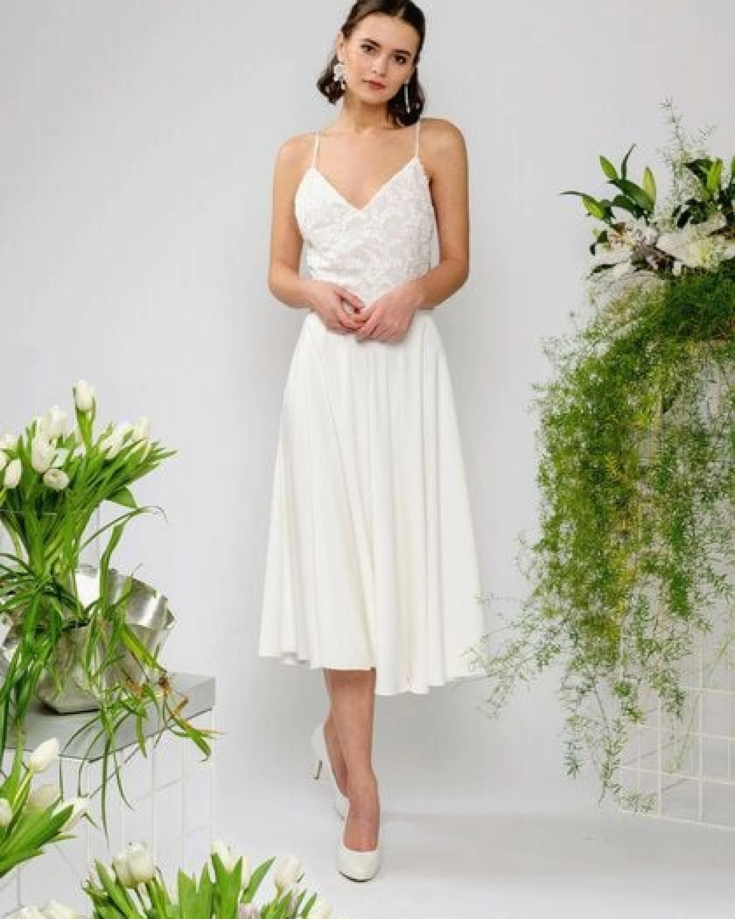 Atelier SNOW Zweiteiliges Brautkleid Trägertop Lily-Alyssien – Ansicht 4
