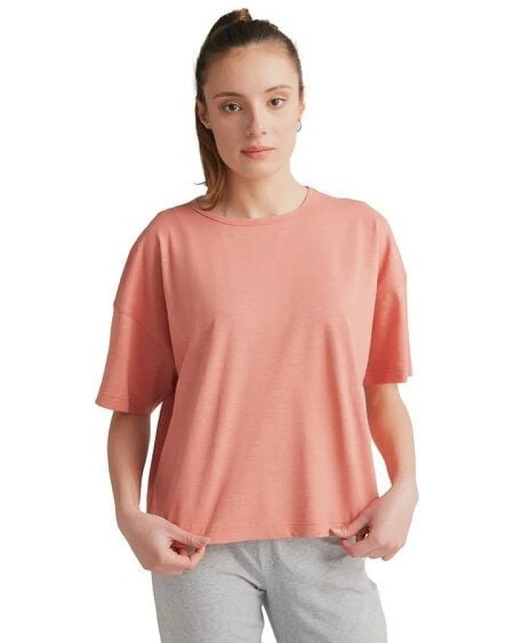 Leela Cotton Damen Flammé T-Shirt Bio-Baumwolle