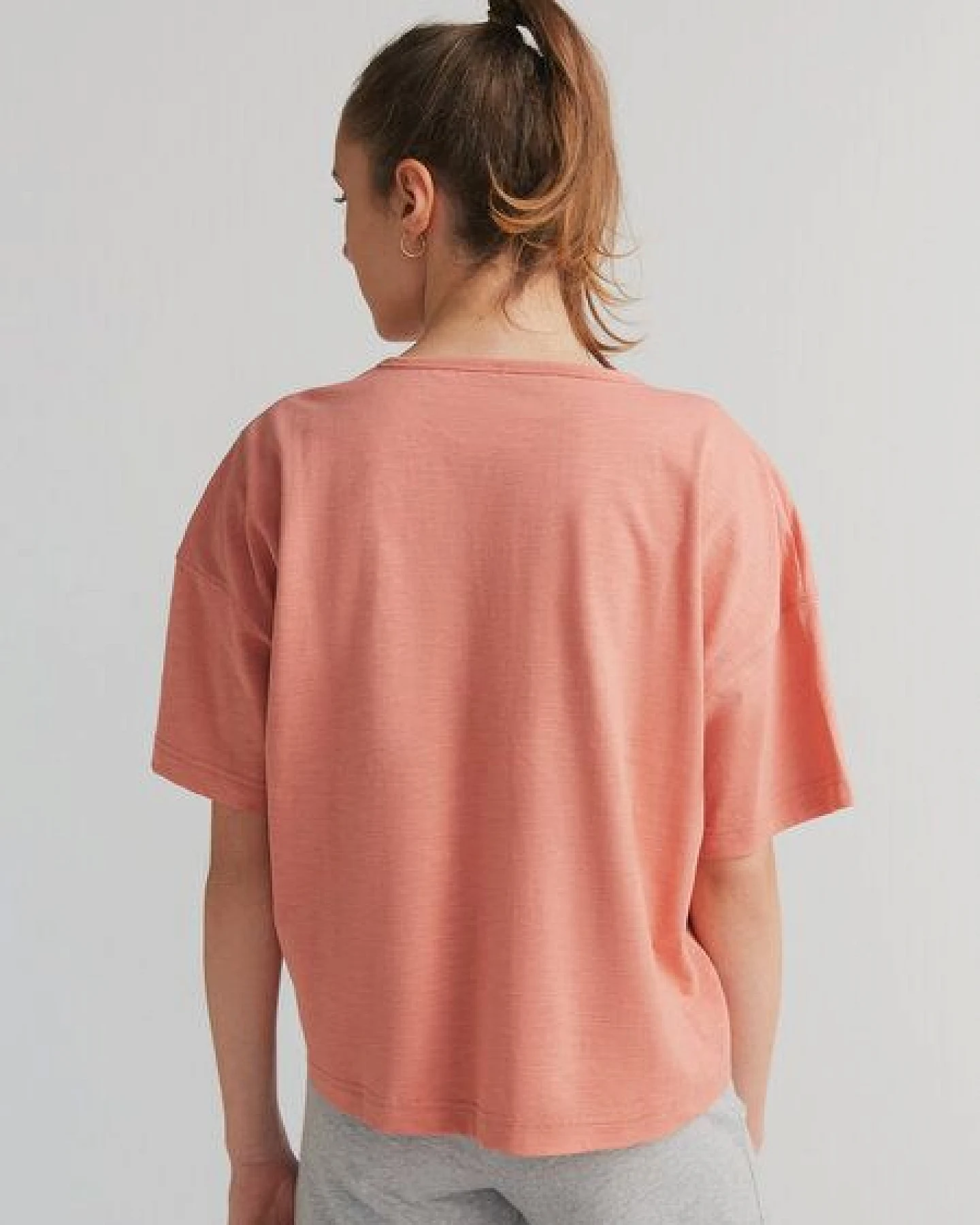 Leela Cotton Damen Flammé T-Shirt Bio-Baumwolle – Ansicht 3
