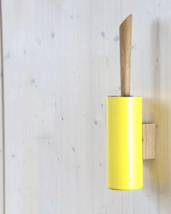 werkvoll by Lena Peter Holz Wand WC-Bürste FIRE