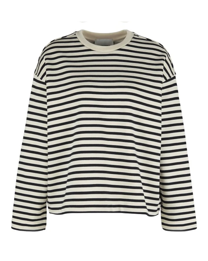 ARMEDANGELS - Women's Frankaa Stripe - Pullover Gr S grau