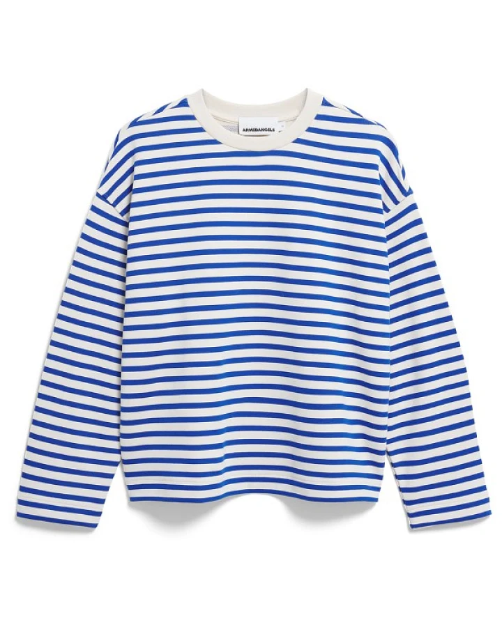ARMEDANGELS - Women's Frankaa Stripe - Pullover Gr XS blau