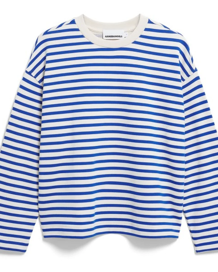 ARMEDANGELS - Women's Frankaa Stripe - Pullover Gr XS blau