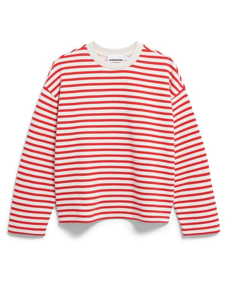 ARMEDANGELS - Women's Frankaa Stripe - Pullover Gr XS rosa