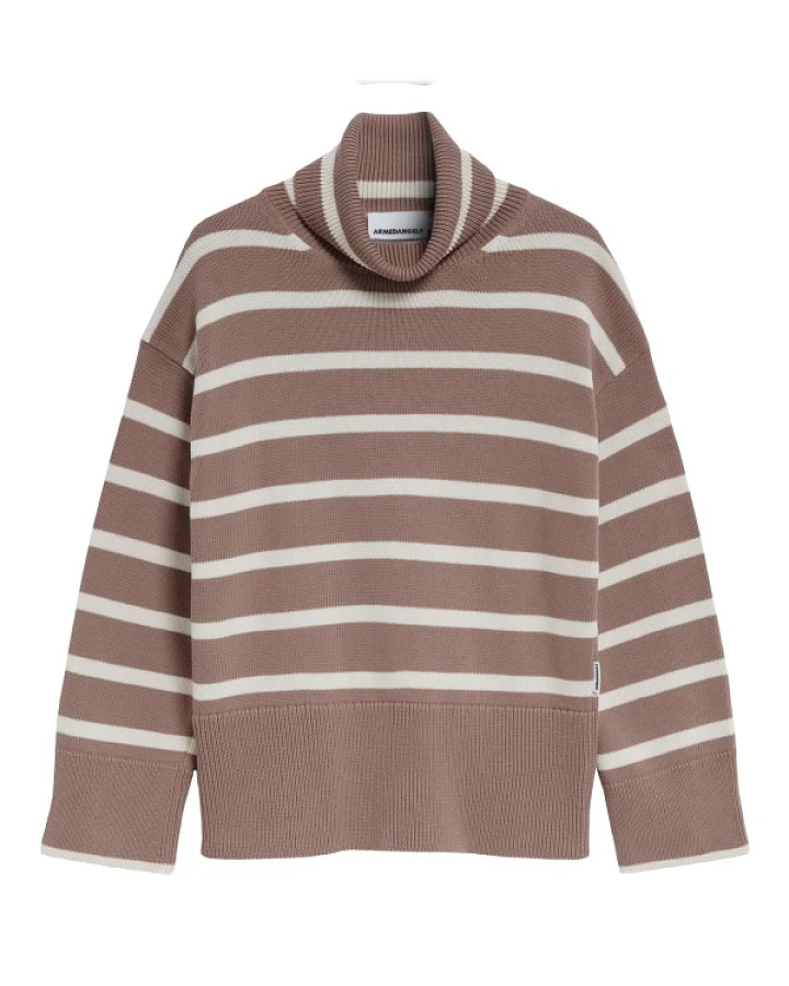 ARMEDANGELS - Women's Chanaa Stripes - Pullover Gr M braun