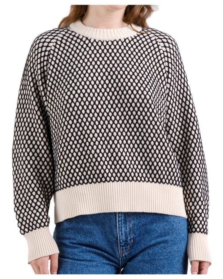 DEDICATED - Women's Sweater Husie Bubble Knit - Pullover Gr XL grau